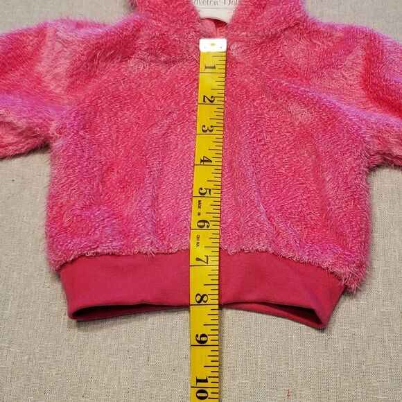 Middleton Reborn Doll Pink Fuzzy Doll Zip Up Hoodie - Picture 4 of 9